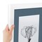 ArtToFrames 21x25" Matted Picture Frame with 17x21" Single Mat Photo Opening Framed in 1.25" White and 2" Mat (FWM-3966-21x25)